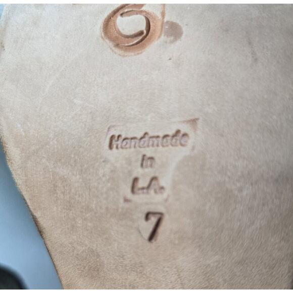 Calleen Cordero Sandals Taupe Glitter Suede Gladiator Heels SZ 7 Shoes New NWOB - Picture 9 of 10